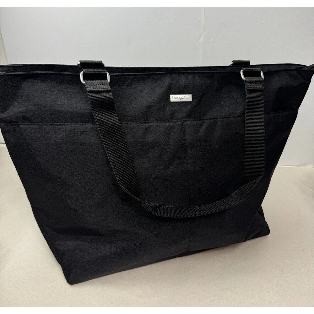 Baggallini Large Carry-All Black Travel Tote Bag